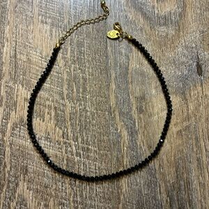 Black beaded choker